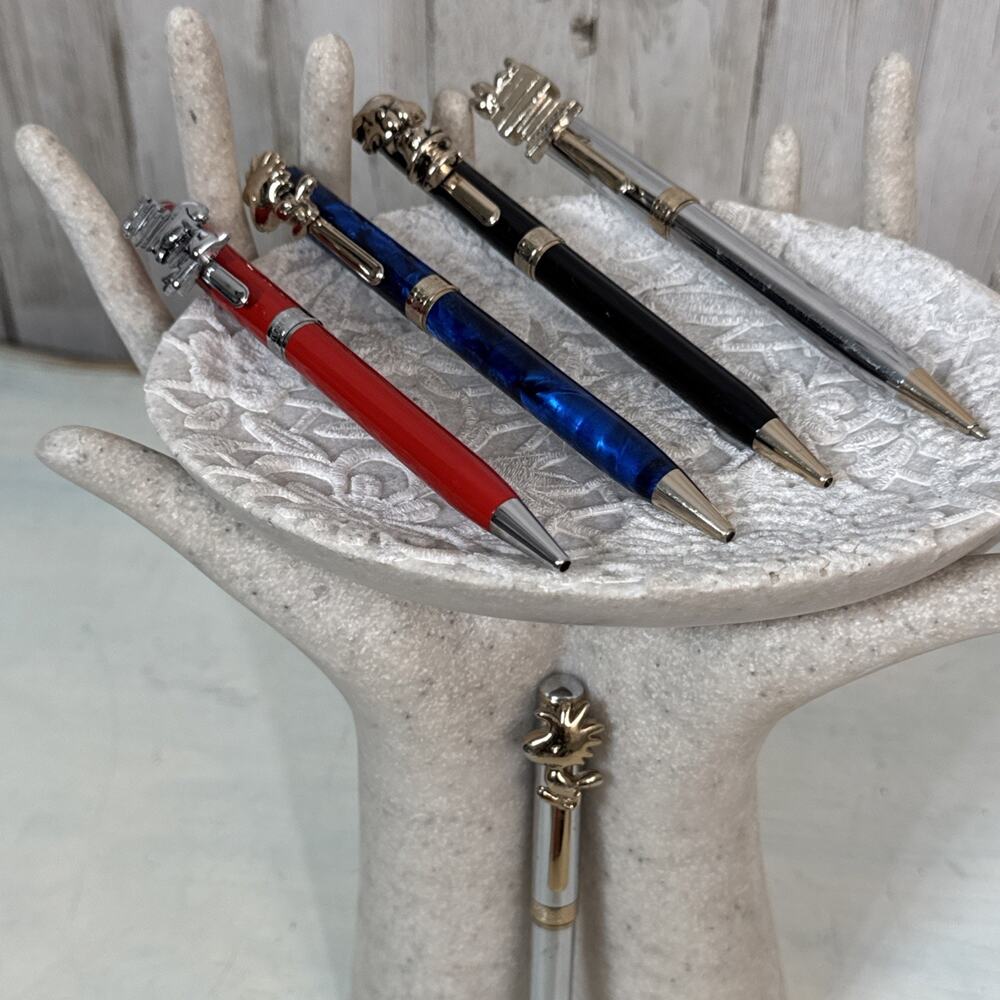 Set Of 5 Vintage Snoopy Peanuts Ballpoint Pens - Snoopy, Lucy, Woodstock